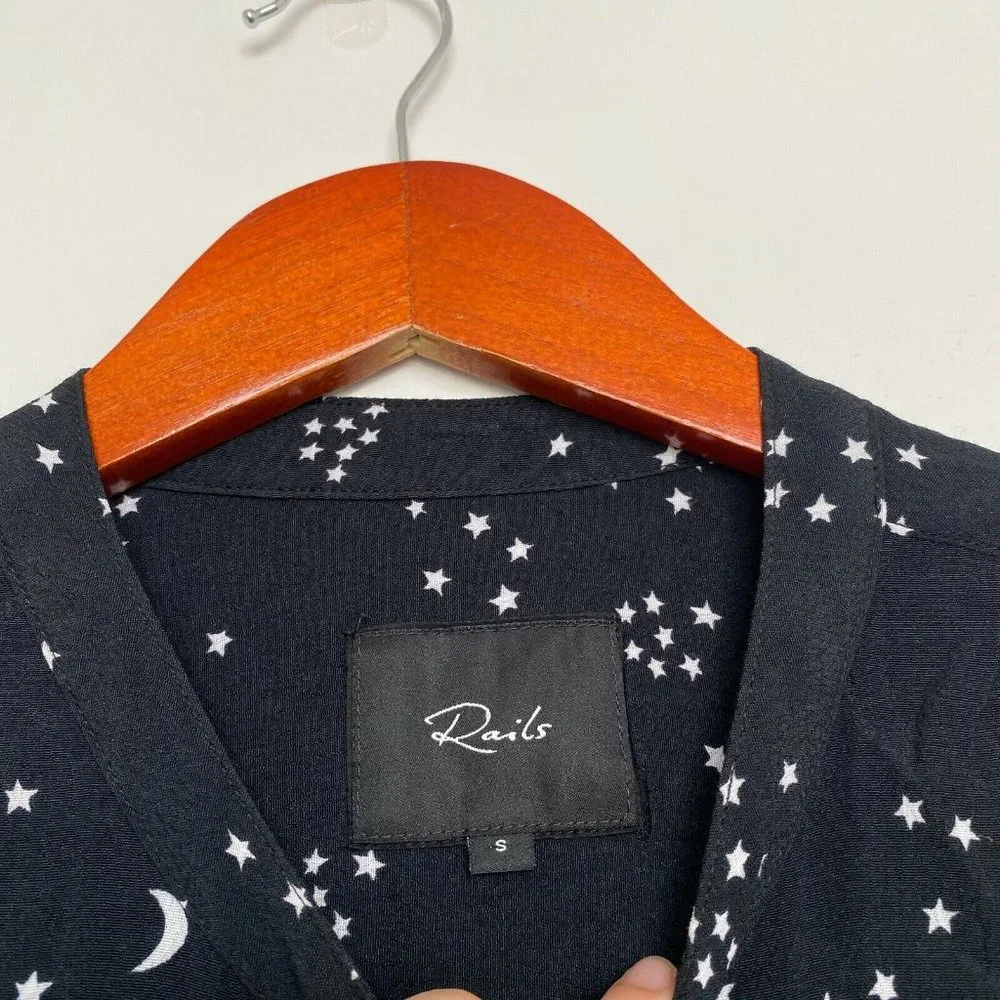 Rails Women's Juliette Galaxy Stars and Moon Dress in Black Size SMALL - Picture 4 of 6